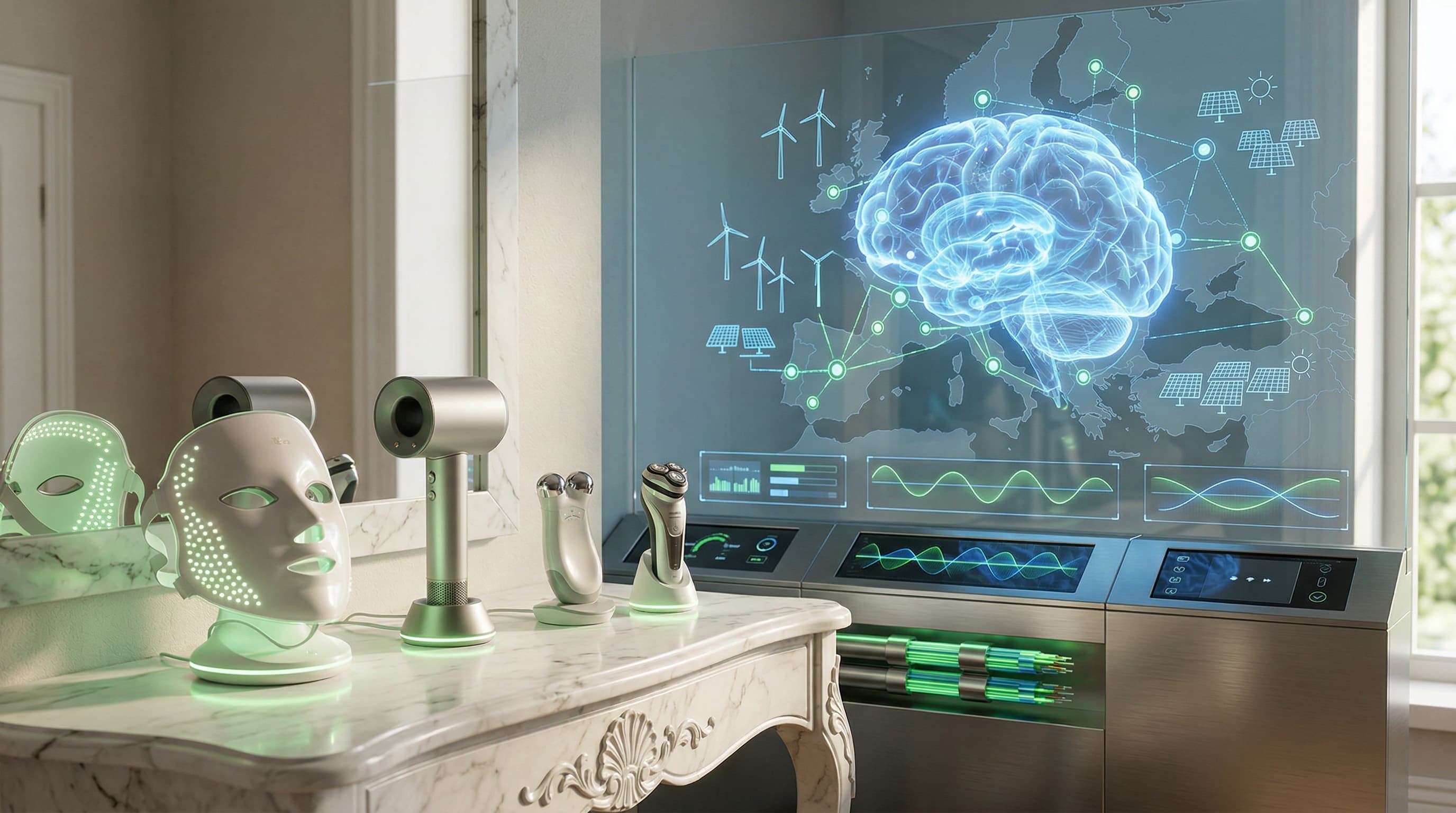 Gehirnähnliche KI reduziert Stromausfälle um 30% für Beauty-Routinen