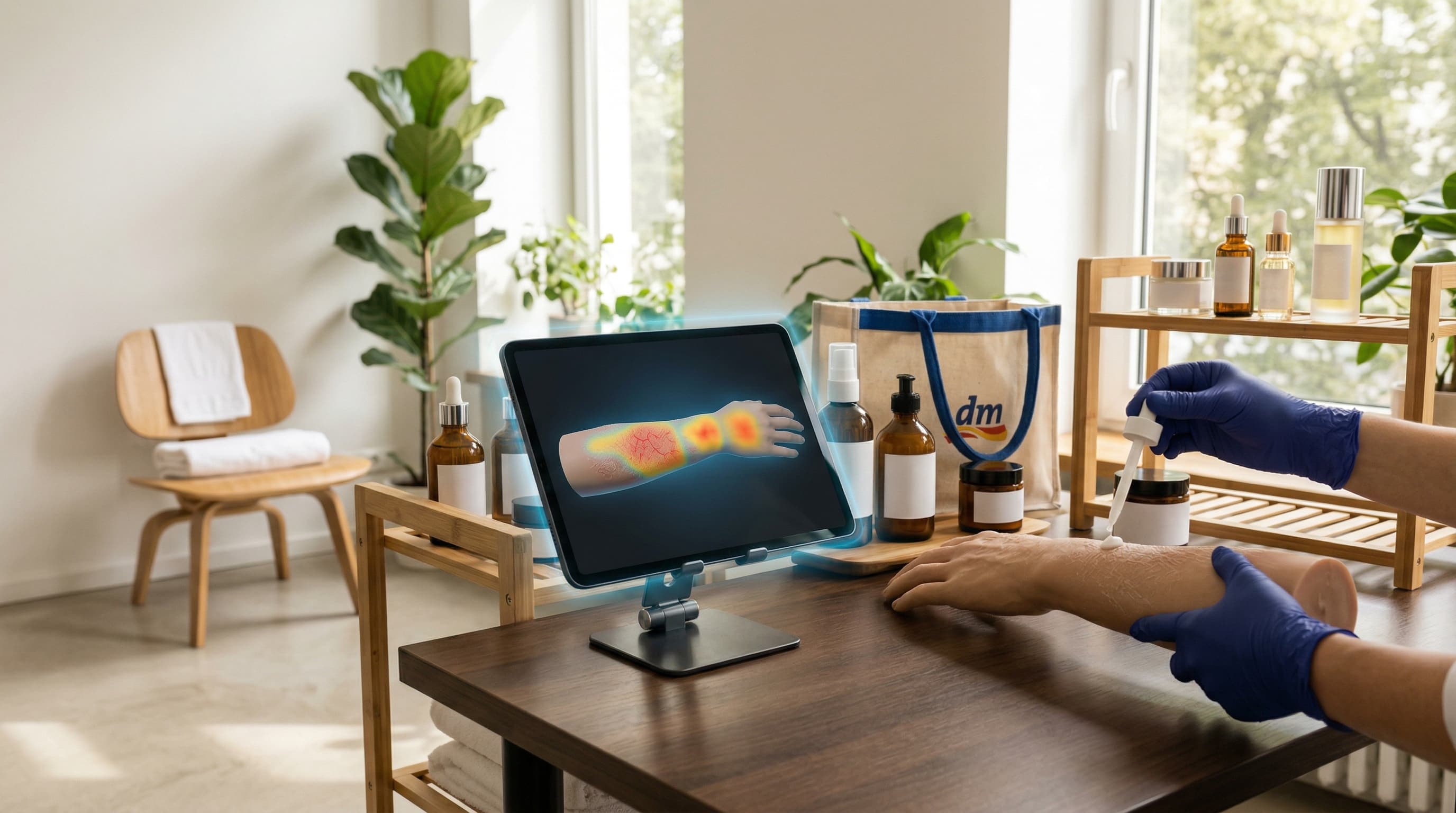 SkinAI Test: 40% Feuchtigkeitsboost bei Opioid-Hautschäden