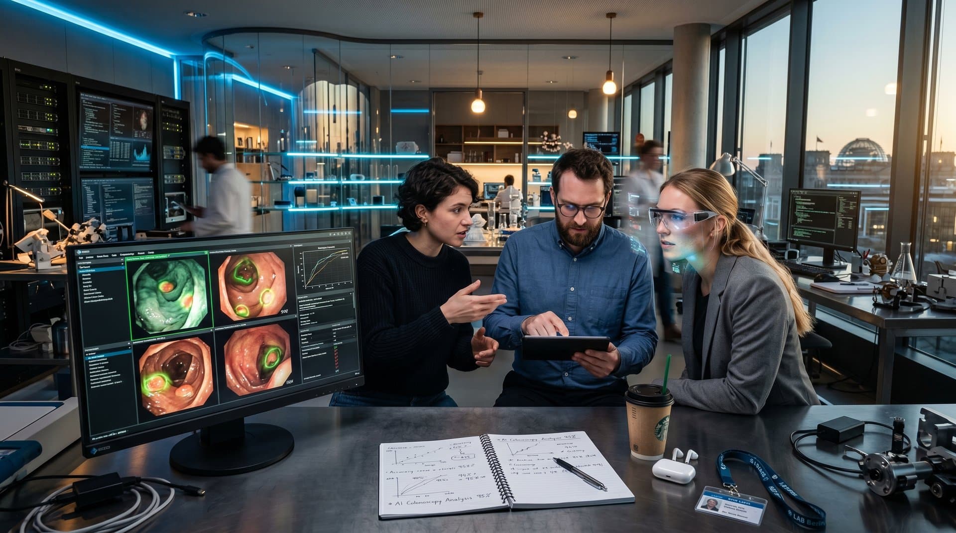 KI-Labor mit EndoStyle Style-Transfer für Endoskopie-Bilder und Beauty-Pflege-Diagnostik via Darm-Haut-Achse