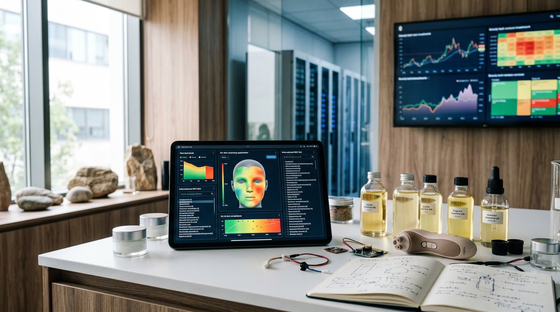 Beauty-Tech-App mit EU AI Act-Risikostufen und INCI-Listen für sichere Pflege-Rezepte
